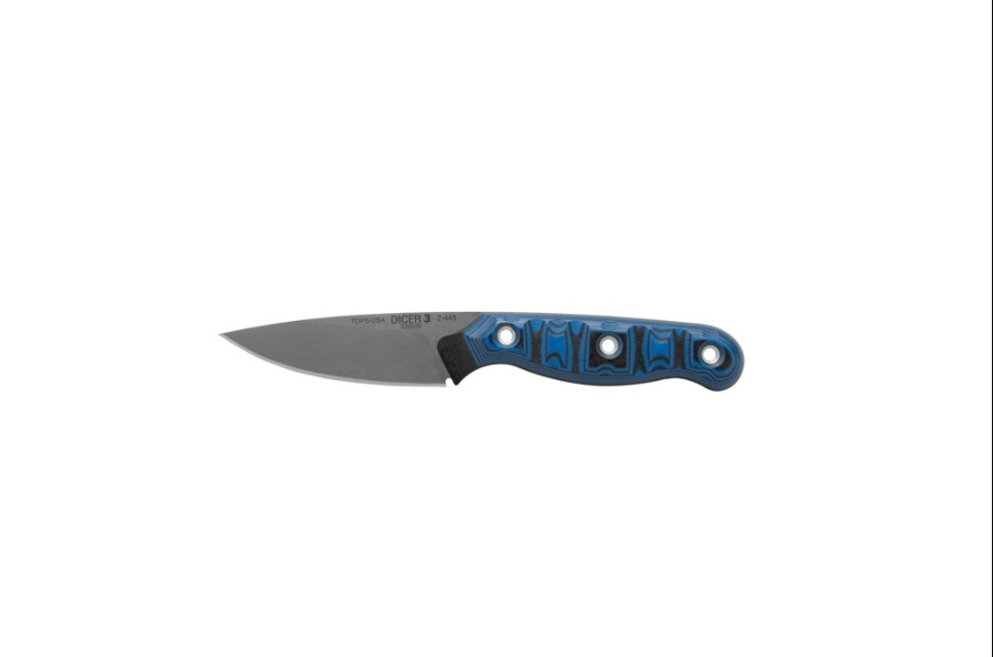 TOPS Dicer 3 Paring Knife Blue - Black