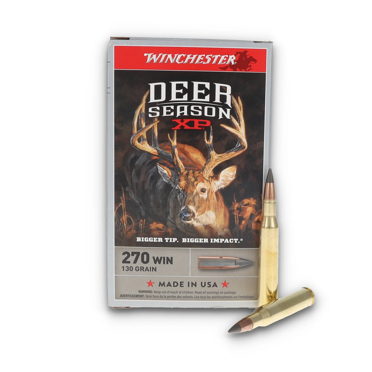 Winchester Deer Season XP 270 Winchester 130 Grain Extreme Point Polymer Tip 20 Rounds X270DS