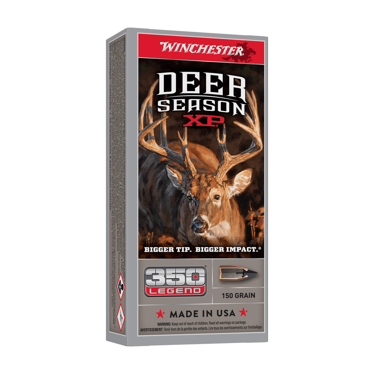 Winchester Deer Season 350 Legend Brass Centerfire 20 Rounds 150 Grain Extreme Point PT