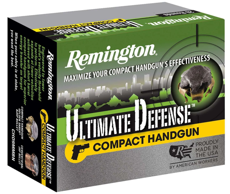 Remington Ultimate Defense 45 ACP Ammunition 230 Grain JHP 20 Rounds HD45APBN