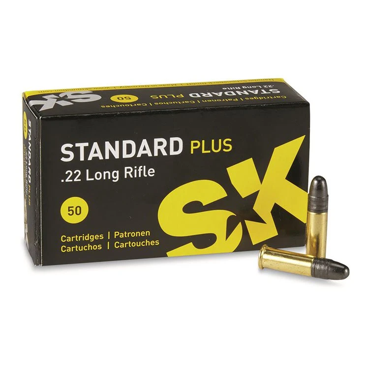 SK Rifle Match 22 Long Rifle 40 Grain Lead Round Nose 50 Rounds 22LRSK