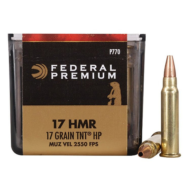 Federal Premium Speer Ammo 17 HMR 17 Grain TNT JHP 50 Rounds P770