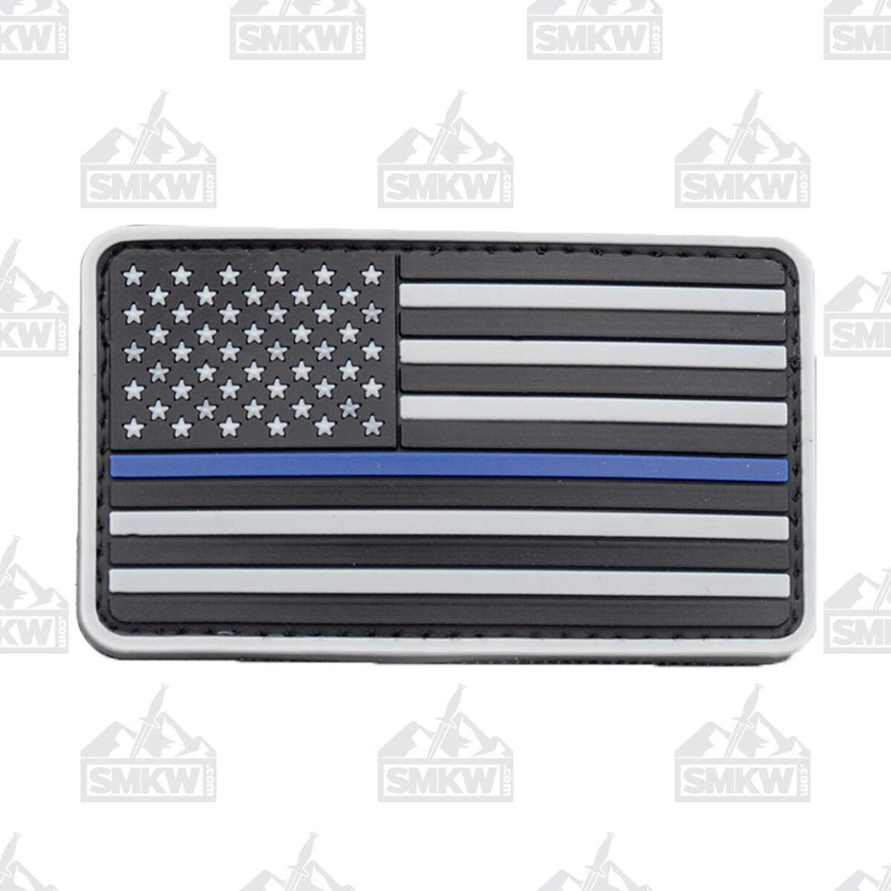 PVC Thin Blue Line Flag Patch