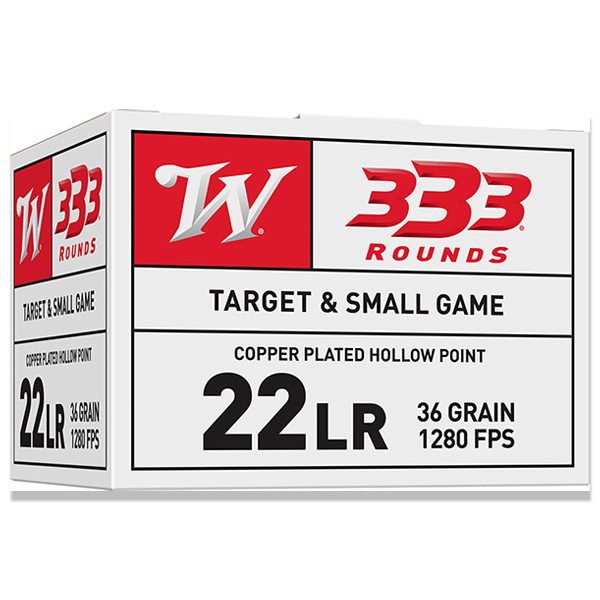 Winchester USA White Box .22 LR Ammo CPHP 36gr 333Rds Bulk Box