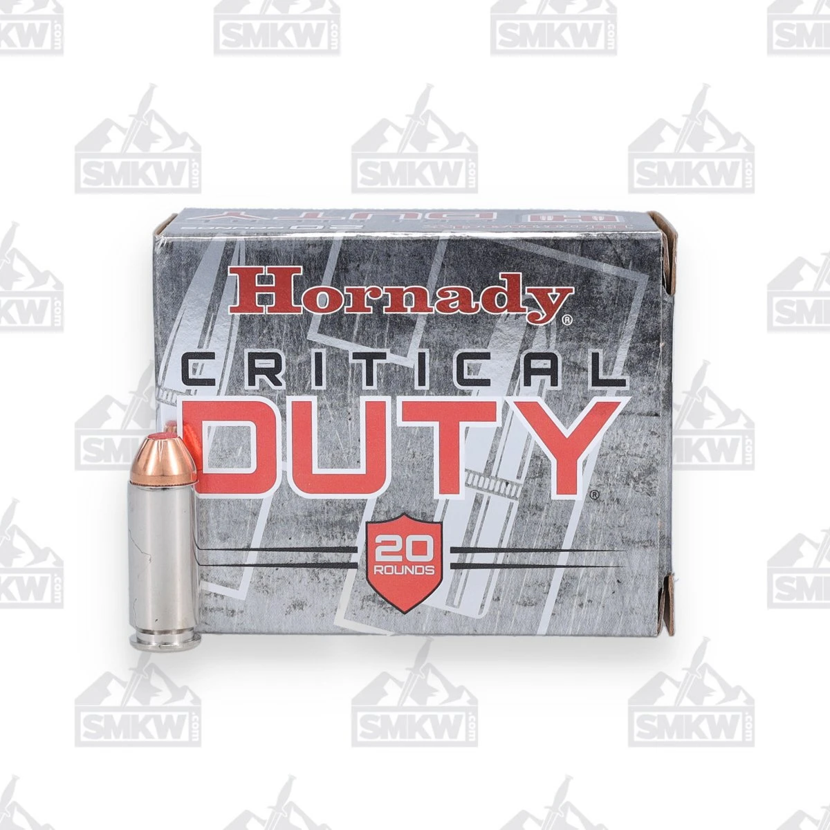 Hornady Critical Duty 10mm Auto Ammunition 175 Grain Nickel Plated Centerfire 20 Rounds Flexlock PT