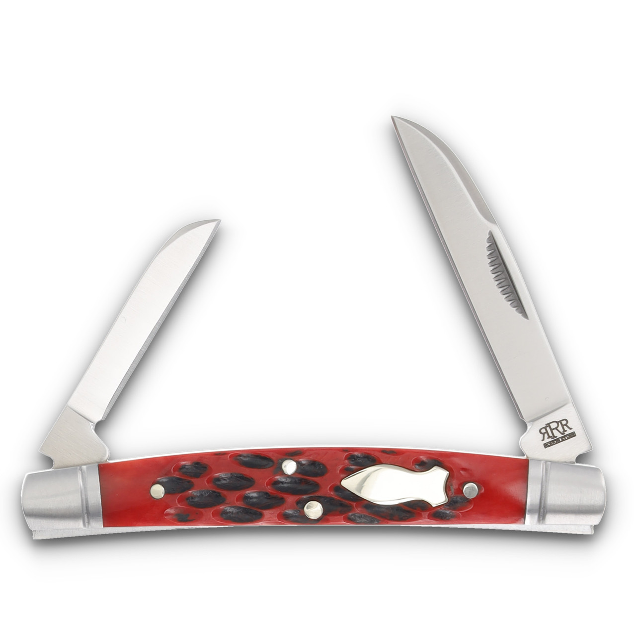 Rough Ryder Reserve Two Blade Red Jigged Bone Congress Folding