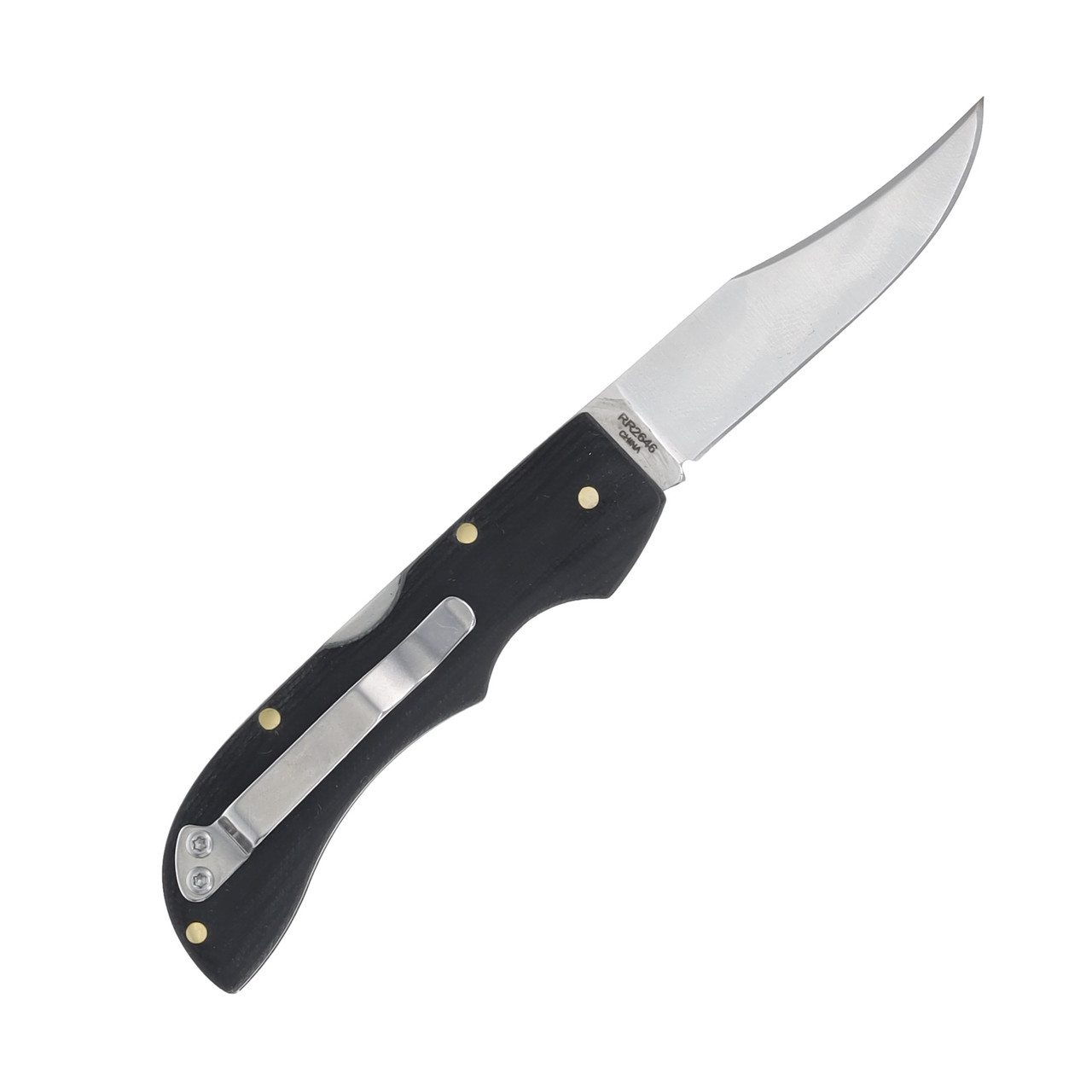 Rough Ryder RR2646 Black G-10 Lockback 3.5in Closed RR2646 - Smoky