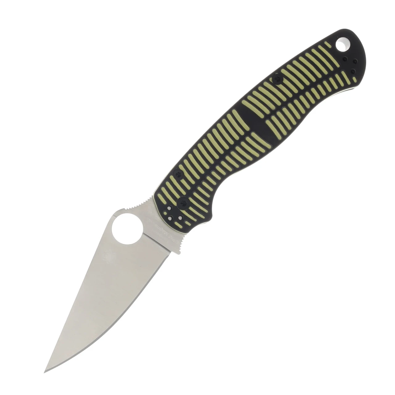 Spyderco Para Military 2 Salt Yellow – Black 3.45in Plain Satin Clip Point 1