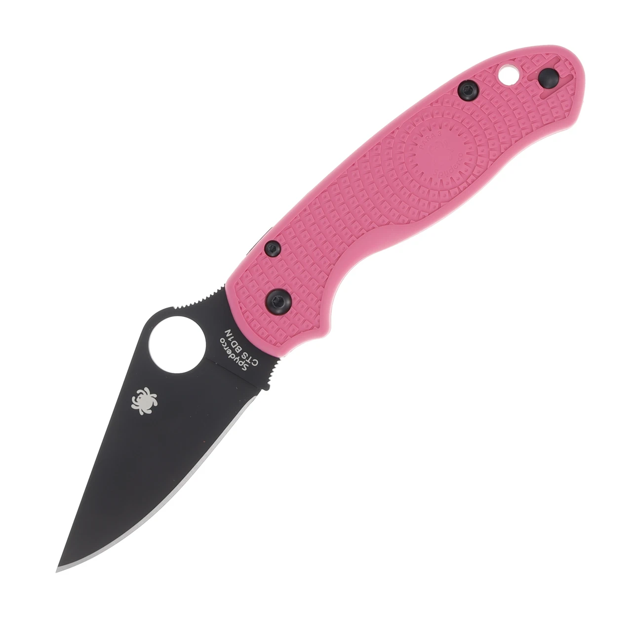 Spyderco Para 3 Lightweight Compression Folding Knife (Black CTS BD1N  Pink