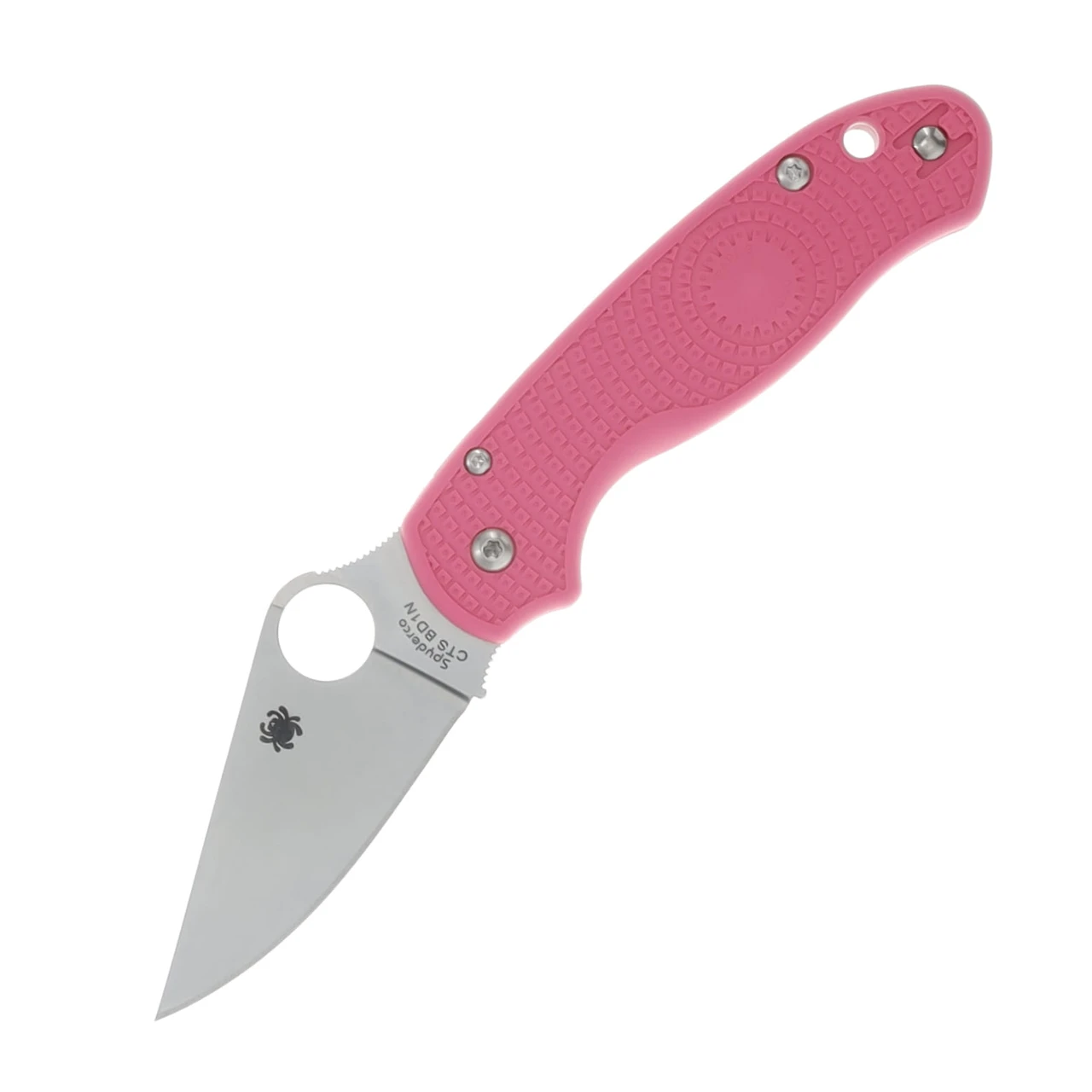Spyderco Para 3 Lightweight Pink 2.93in Plain Satin Clip Point 1