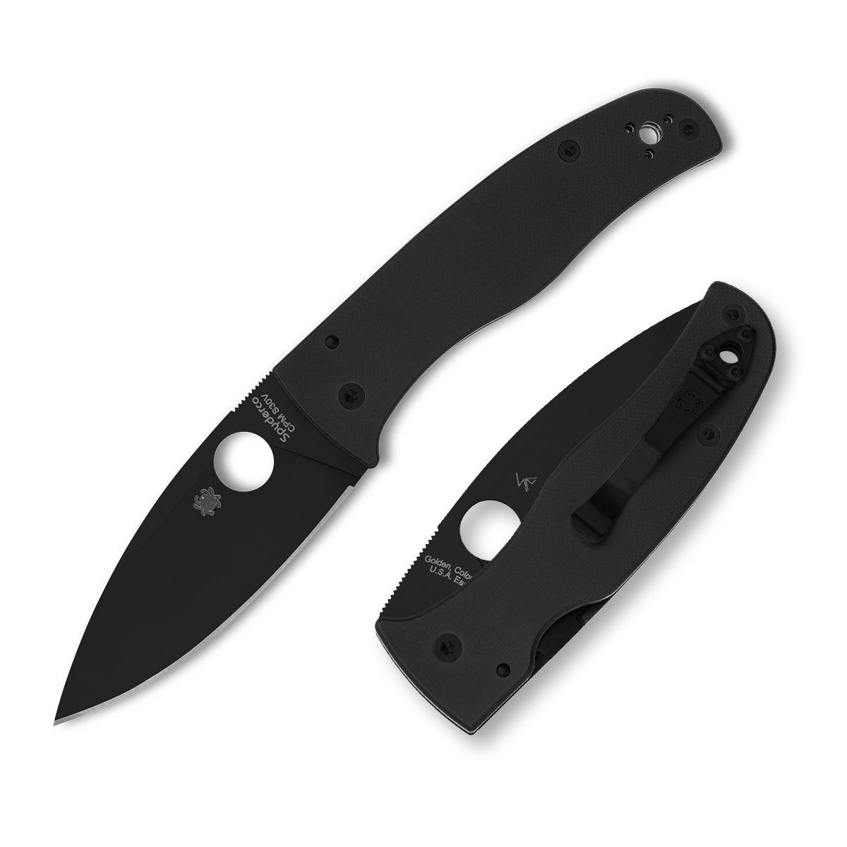 Spyderco Bodacious Compression Folding Knife All Black