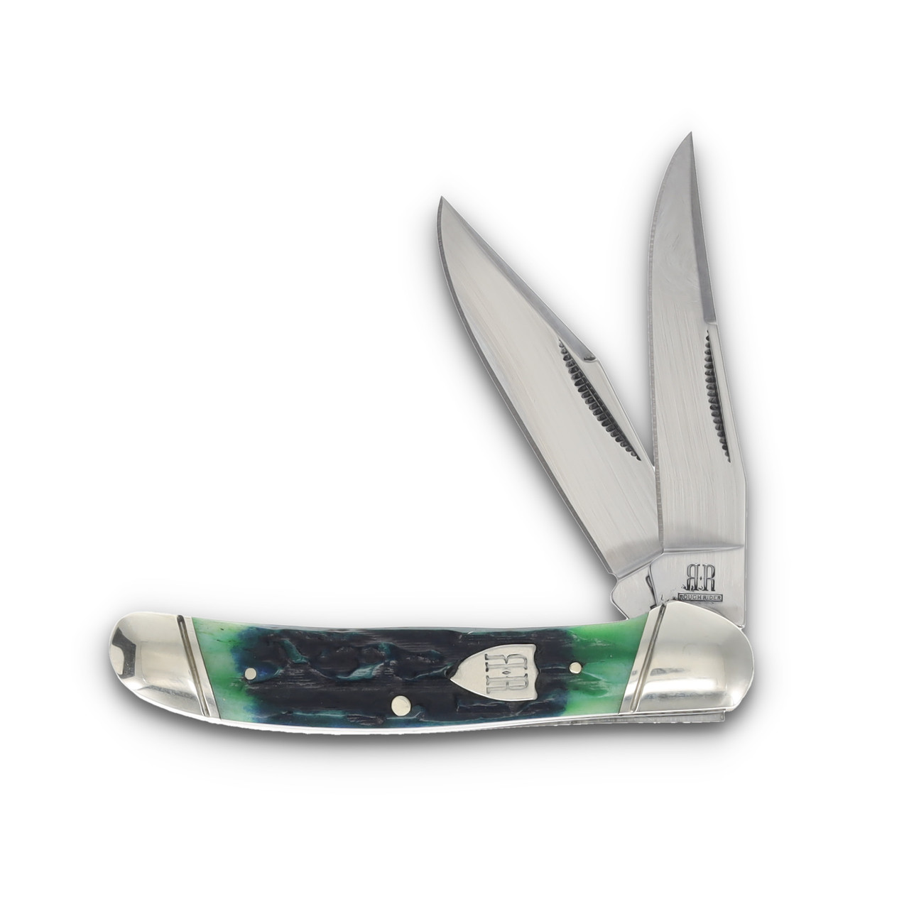Rough Ryder Copperhead Blue Green Bone