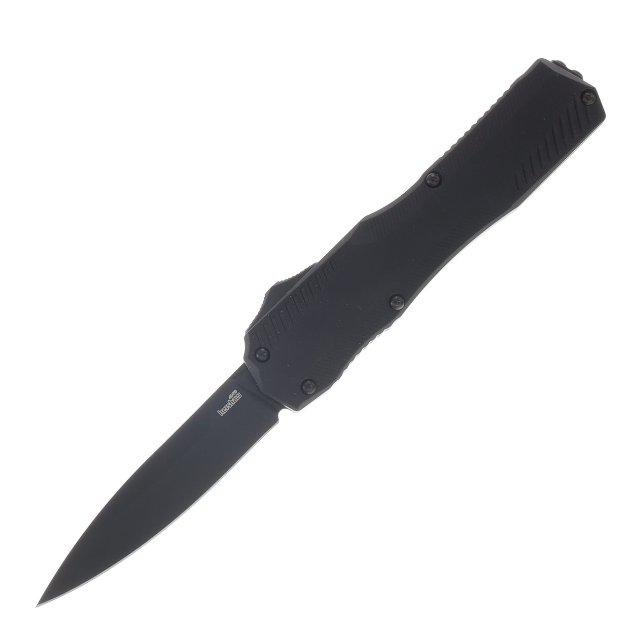 Kershaw Livewire OTF Automatic 3.3in Plain Edge Anodized Aluminum AUKS9000BLK