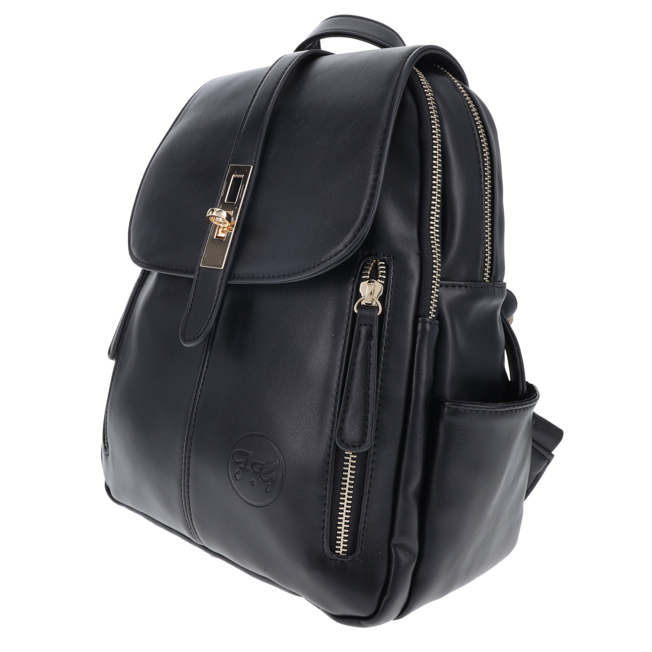 Fabigun Concealed Carry Backpack 1951 Black Leather FAB1951BLK