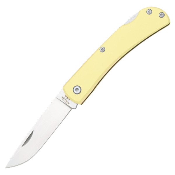 Bear & Son Yellow Large Farmhand Lockback Folding Knife BRC338L