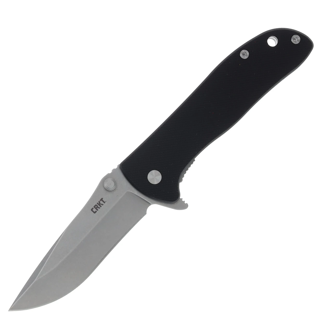 CRKT Drifter Folding Knife 2.88 Inch Plain Stonewash Drop Point CR6450D2