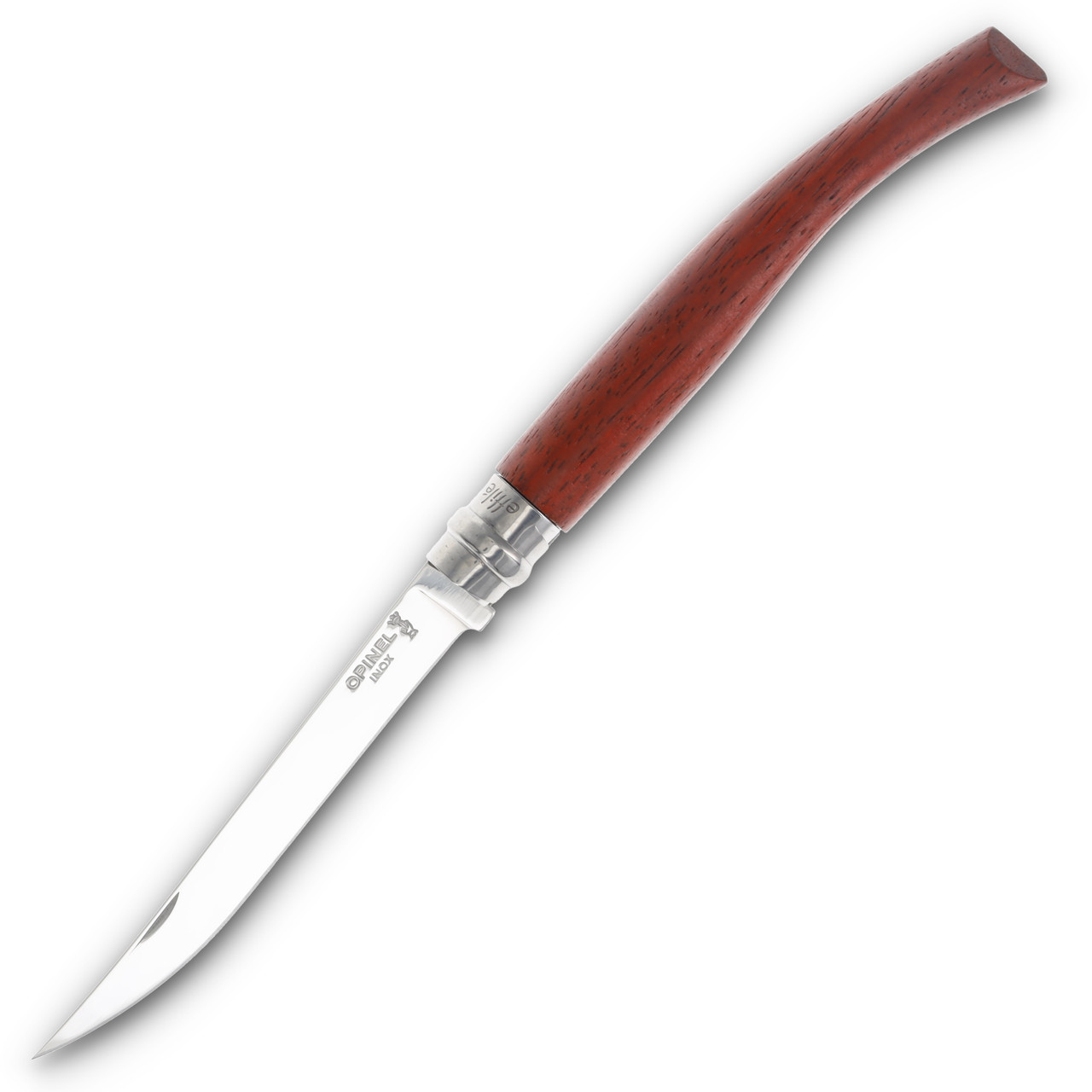 Opinel No12 Effile Folding Knife 5.90in Plain Edge Padouk Wood