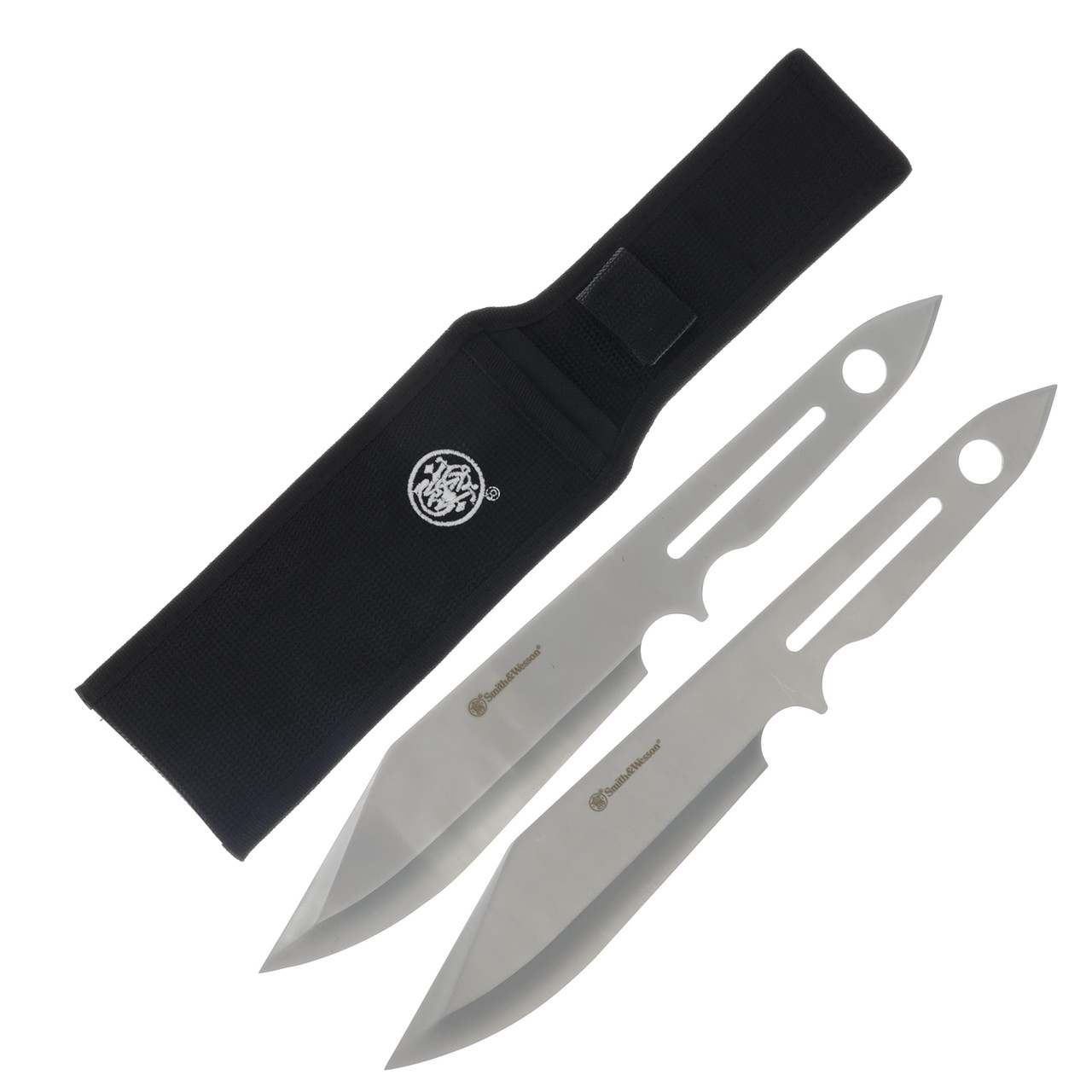 Smith & Wesson Bullseye Throwing Bowie Set of Two with Sheath 1205005