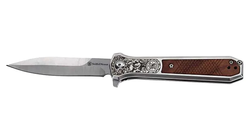 Smith & Wesson Unwavered Spring Assist Folding Knife 3.5in Dagger
