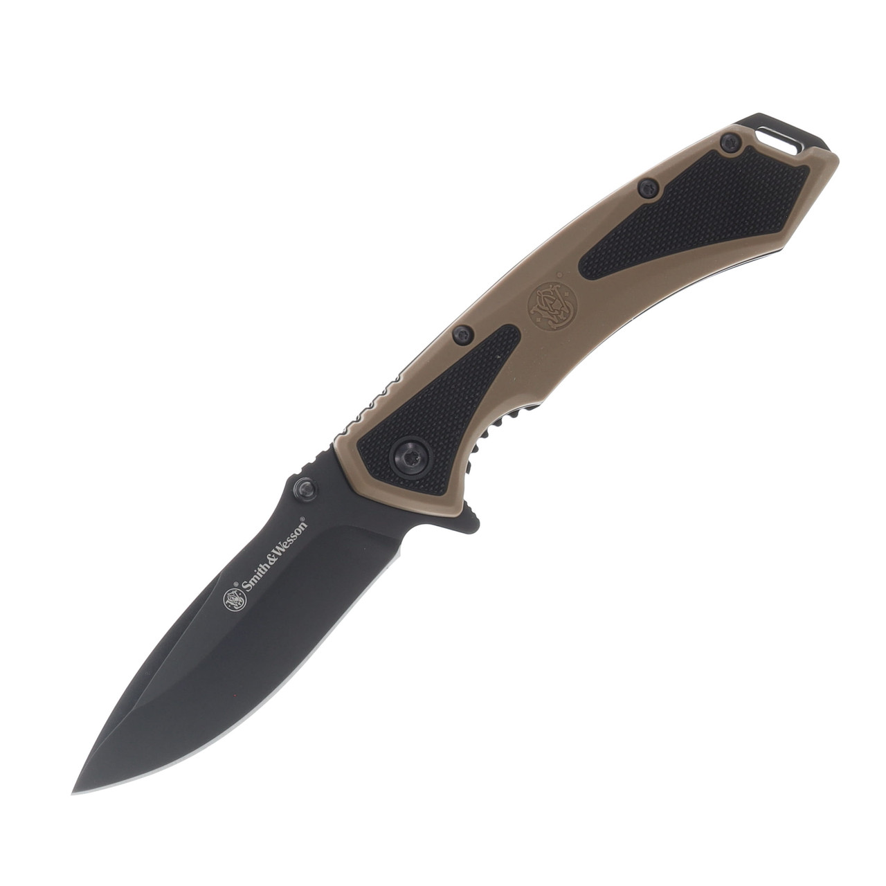 Smith & Wesson Extreme Ops Assisted 3.25in Black Drop Point Blade 1209515