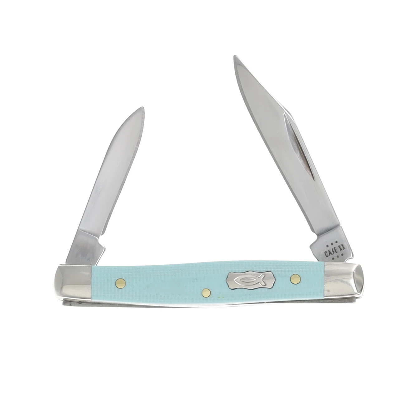 Case XX Seafoam Green Smooth G-10 Small Pen Knife