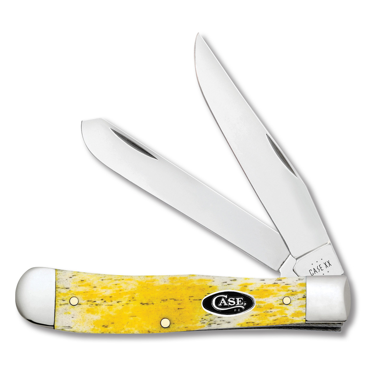 Case XX Trapper Folding Knife Yellow Smooth Bone