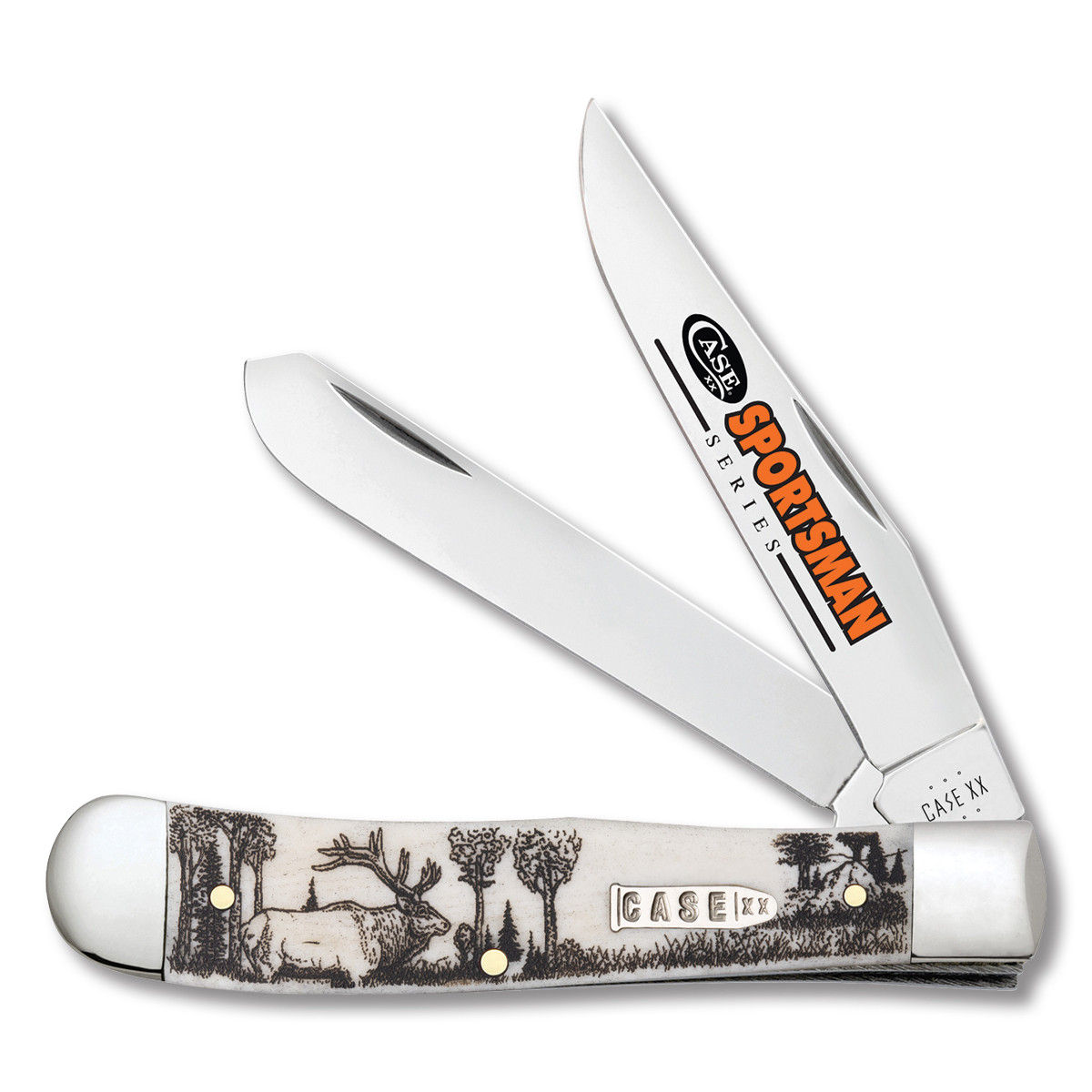 Case XX Sportsman Series Smooth Bone Elk Trapper CA81222 - Smoky