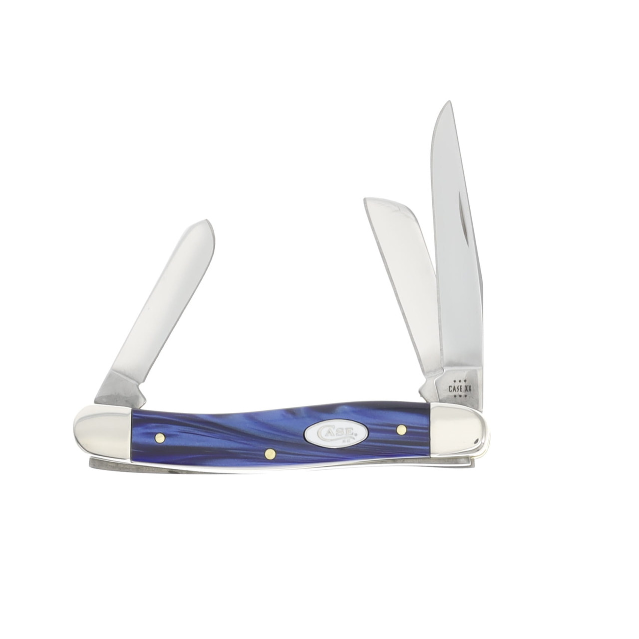 Case XX Blue Pearl Kirinite Medium Stockman CA23448 - Smoky