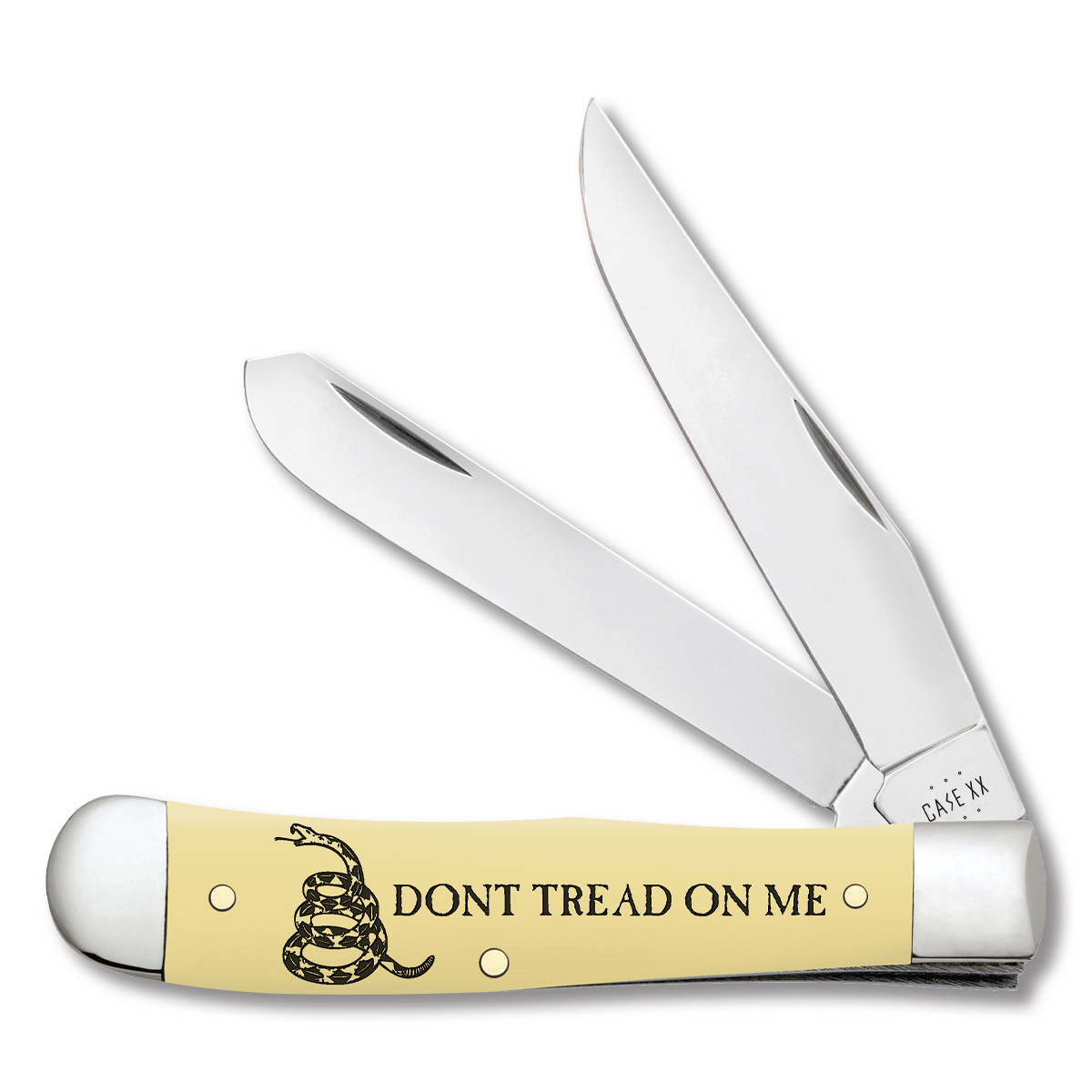 Case Don't Tread On Me Gadsden Flag Smooth Yellow Synthetic