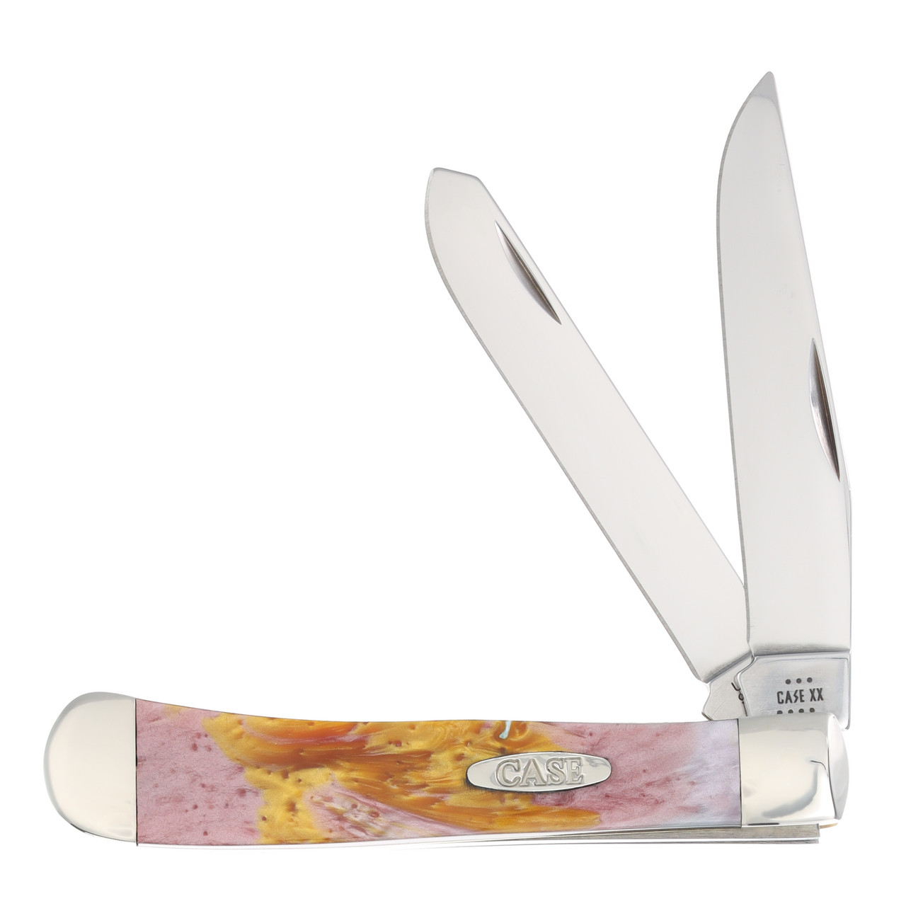 Case Abalone Mica Pearl Trapper - Smoky Mountain Knife Works