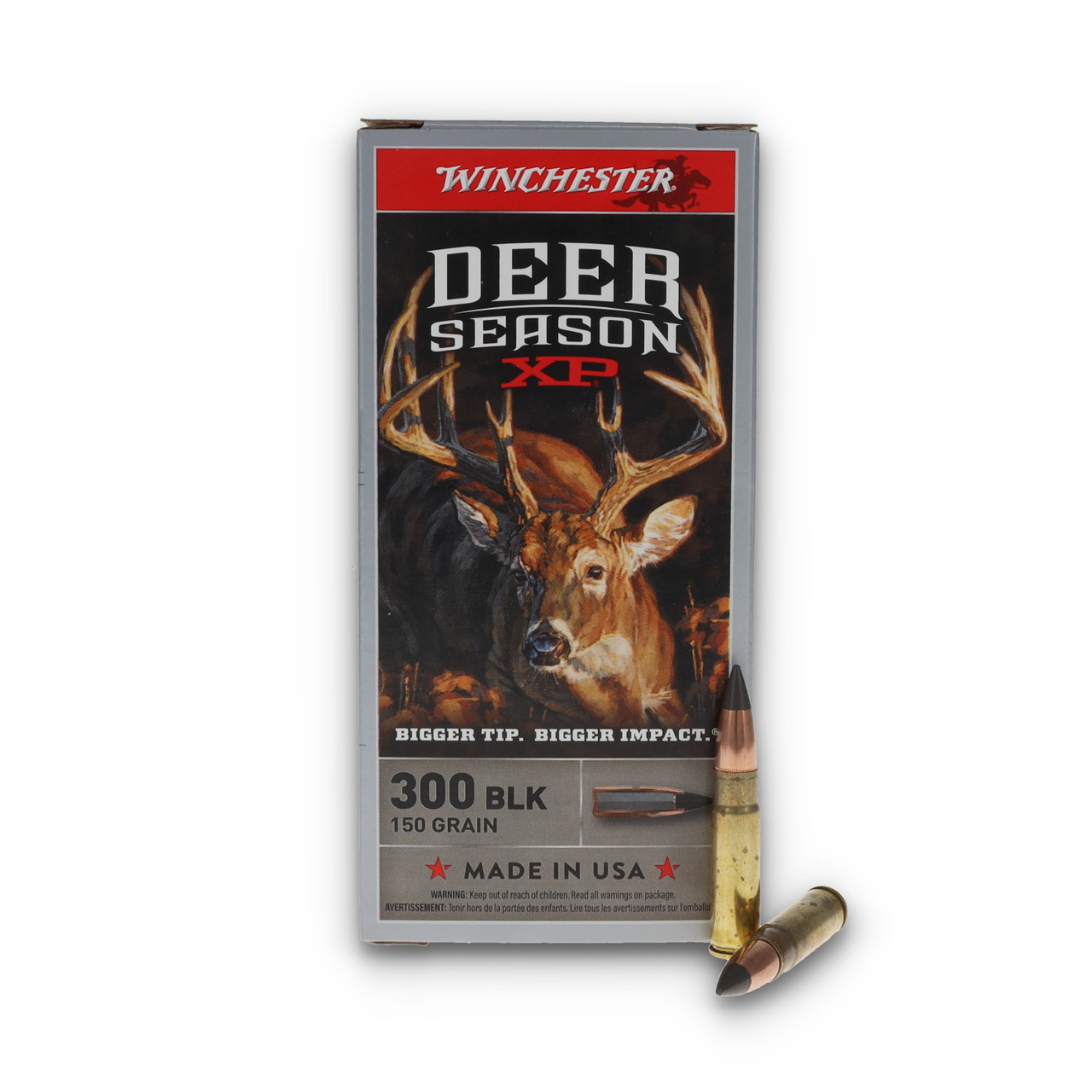 Winchester Deer Season XP .300 AAC Blackout Ammo EP 150gr 20rd Box