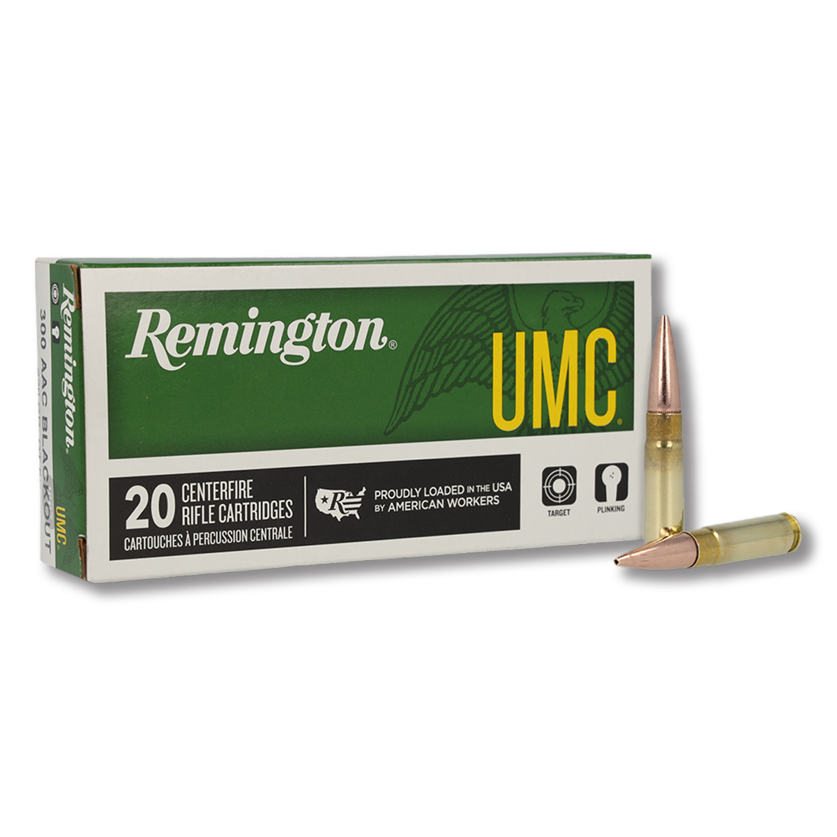 Remington UMC 300 AAC Blackout Ammunition Brass 20 Rounds 220 Grain OTFB