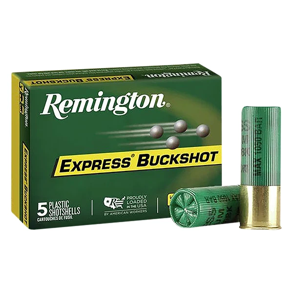 Remington Express Buckshot 12 Gauge Shotshell 5 Rounds 2.75in 8 pellets 000 Buckshot 
