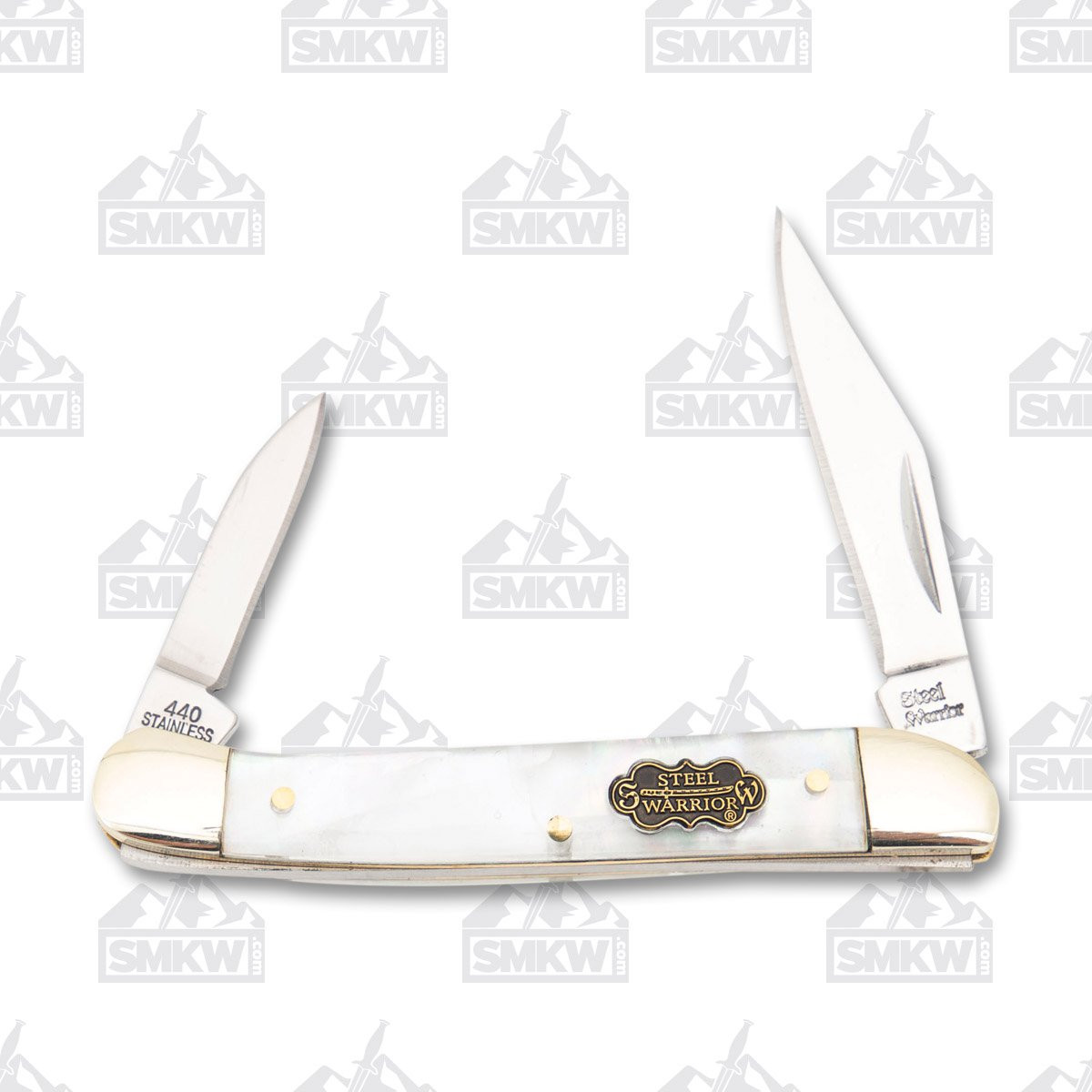Frost Steel Warrior Copperhead Folding Knife Mother of Pearl Handle FRSW216SMOP
