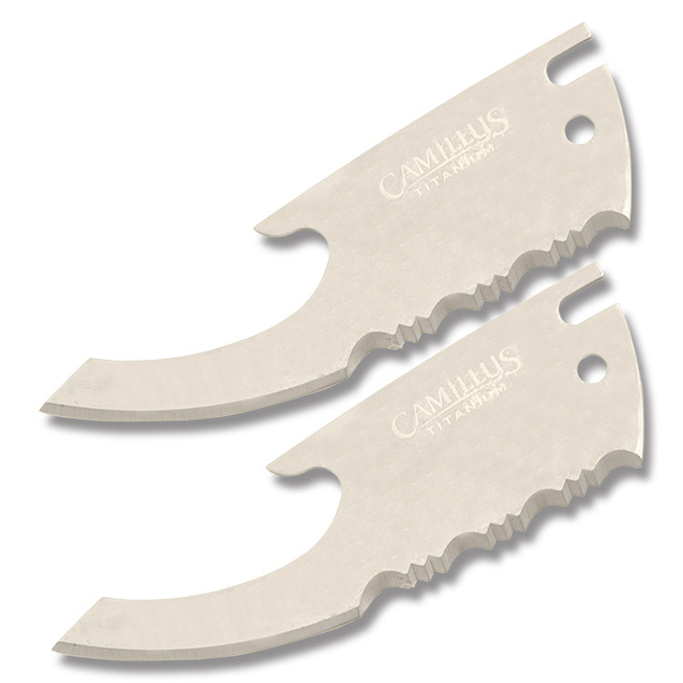 Camillus TigerSharp 2-Pack Partially Serrated Replacement Blades CM18566