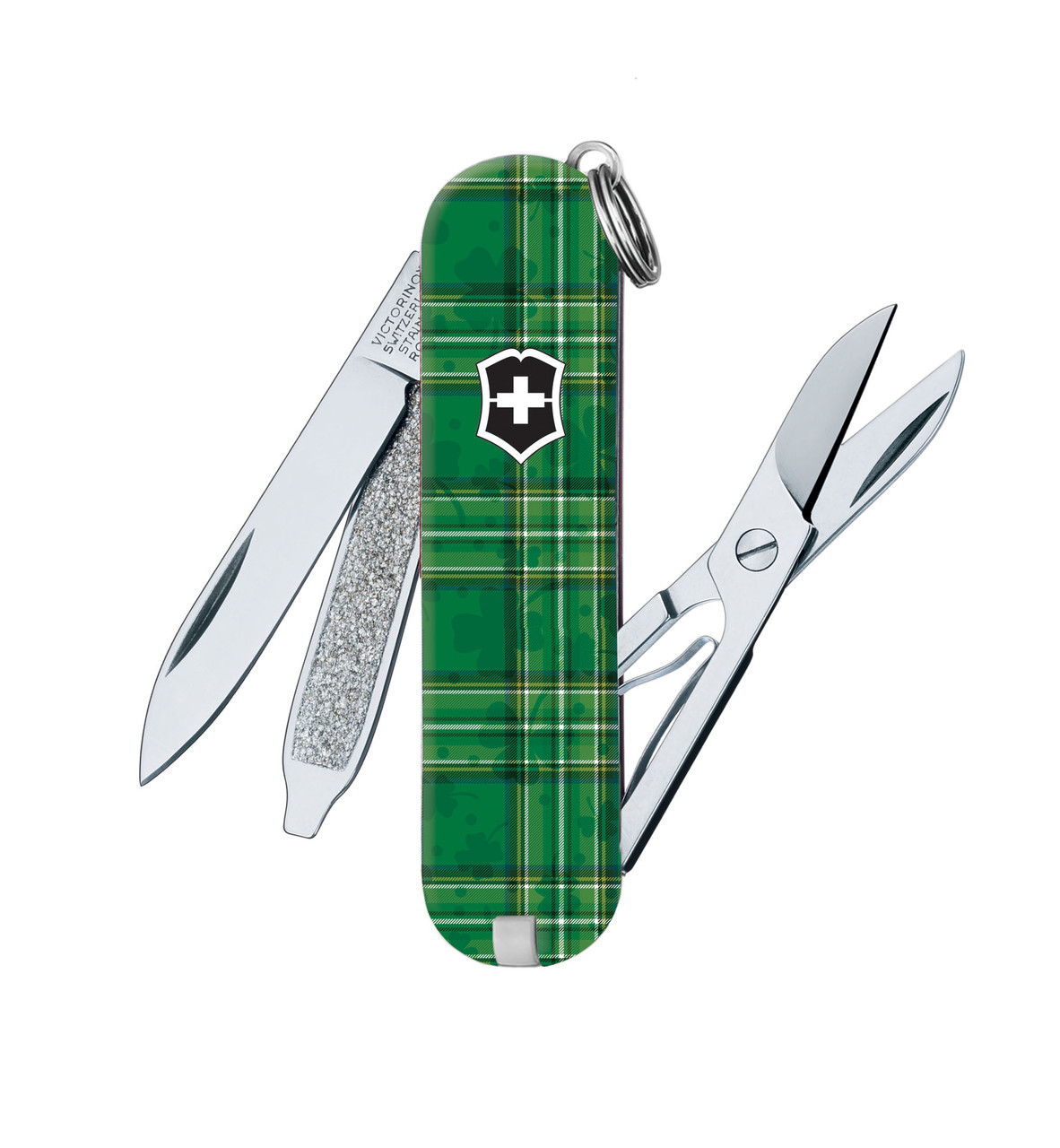 Victorinox Classic SD Swiss Army Knife Irish Clover Plaid SMKW