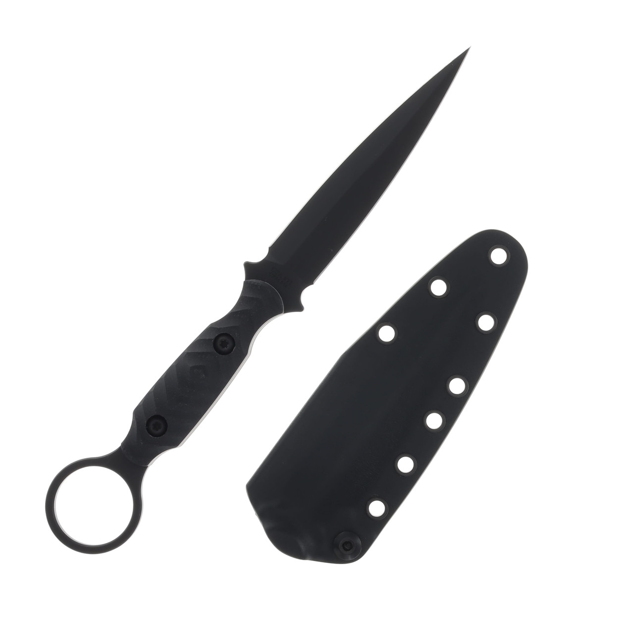 TOOR Specter R Fixed Blade Knife SOCOM 4.25in Plain Black Dagger