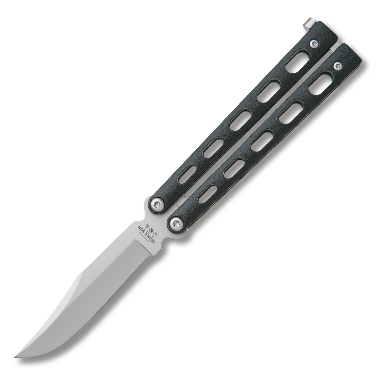 Bear & Son Balisong Satin Blade Black