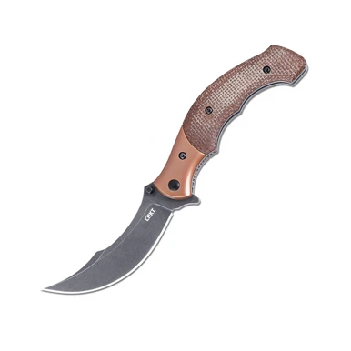 CRKT Ritual Compact 3.33in 12C27 Micarta Bronze