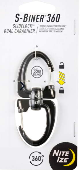 Nite Ize S-Biner 360 Slide Lock Dual Carabiner # 3 (MP)