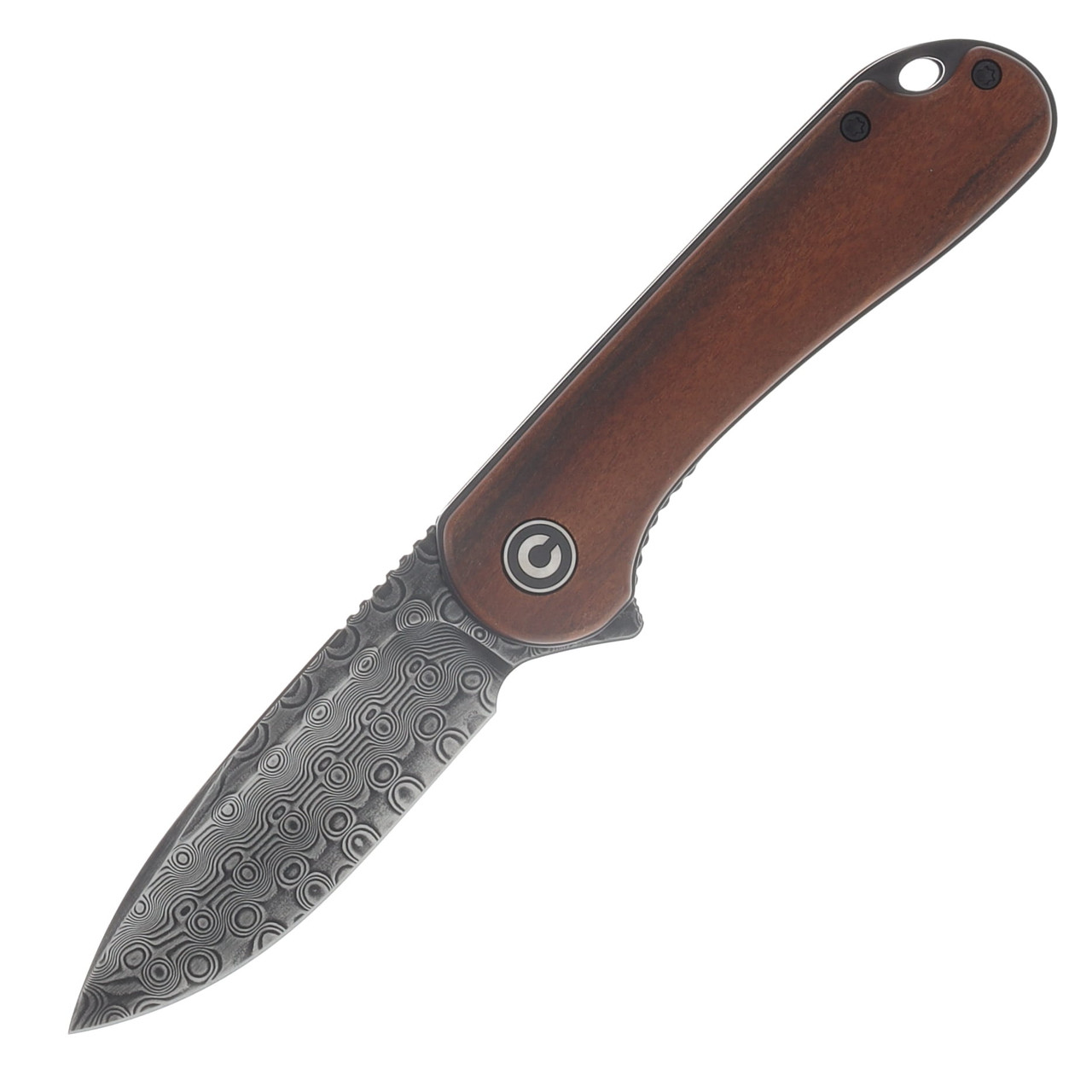 CIVIVI Elementum Cuibourtia 2.96in Plain Hand Rubbed Black Drop Point C907DS-2