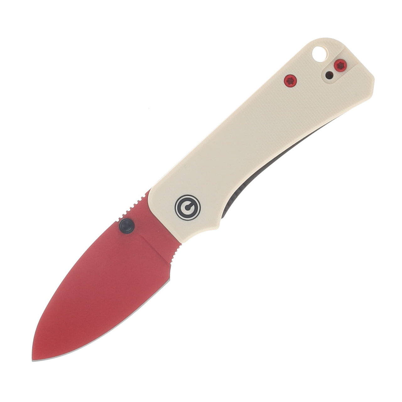 CIVIVI Baby Banter Folding Knife Ivory 2.34 Inch Plain Red Drop Point C19068S-7