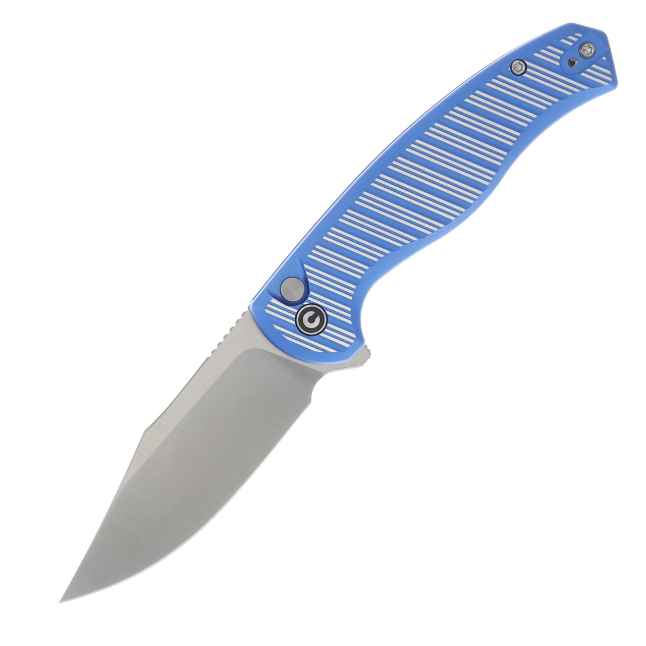 CIVIVI Stormhowl Bright Blue 3.3 Inch Plain Satin Clip Point C23040B-2