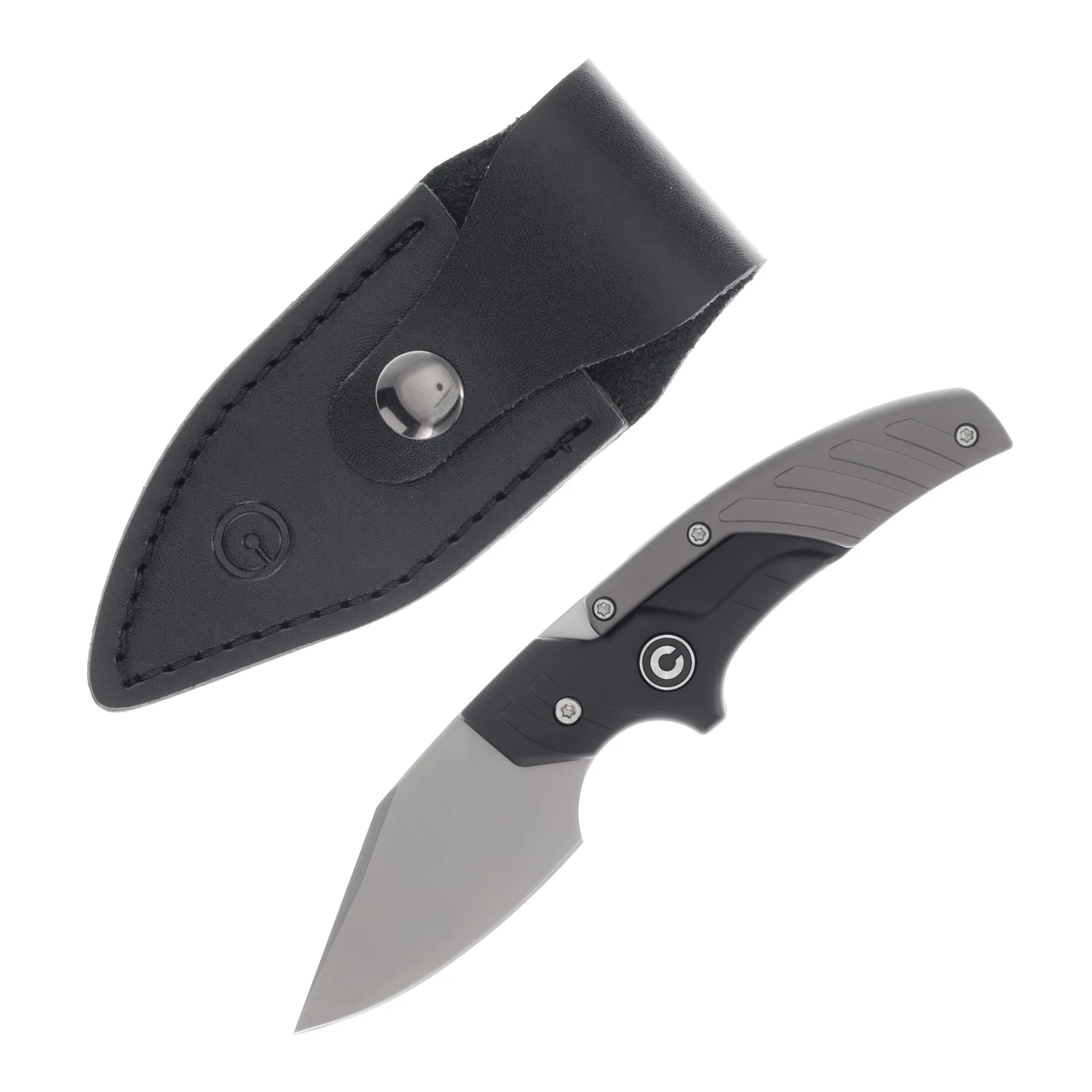 CIVIVI Typhoeus Black And Gray Aluminum Handle Stonewashed 14C28N Blade C21036-3