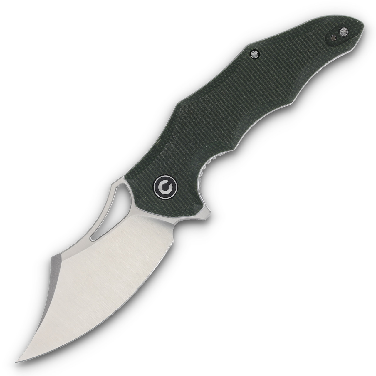 CIVIVI Chiro Folding Knife Green 3.1 Inch Plain Satin Clip Point