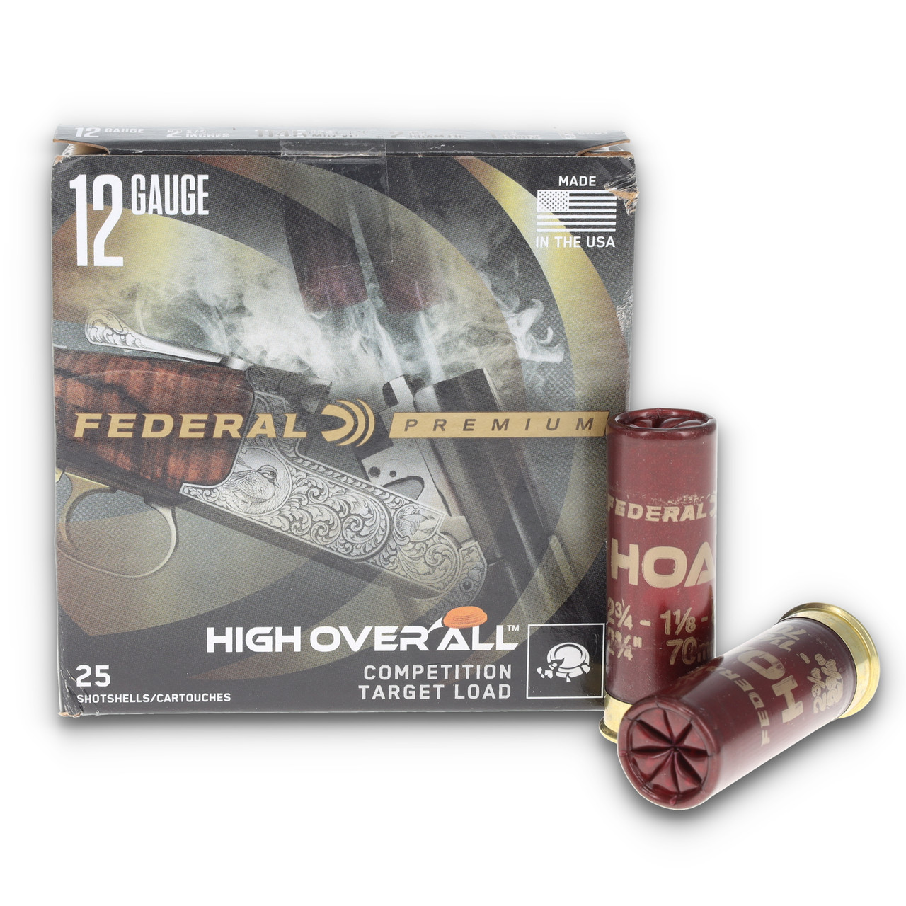 FEDERAL 12GA 2 ¾ IN 1 1/8OZ 1 145 FPS 2 ¾ DRAM 8