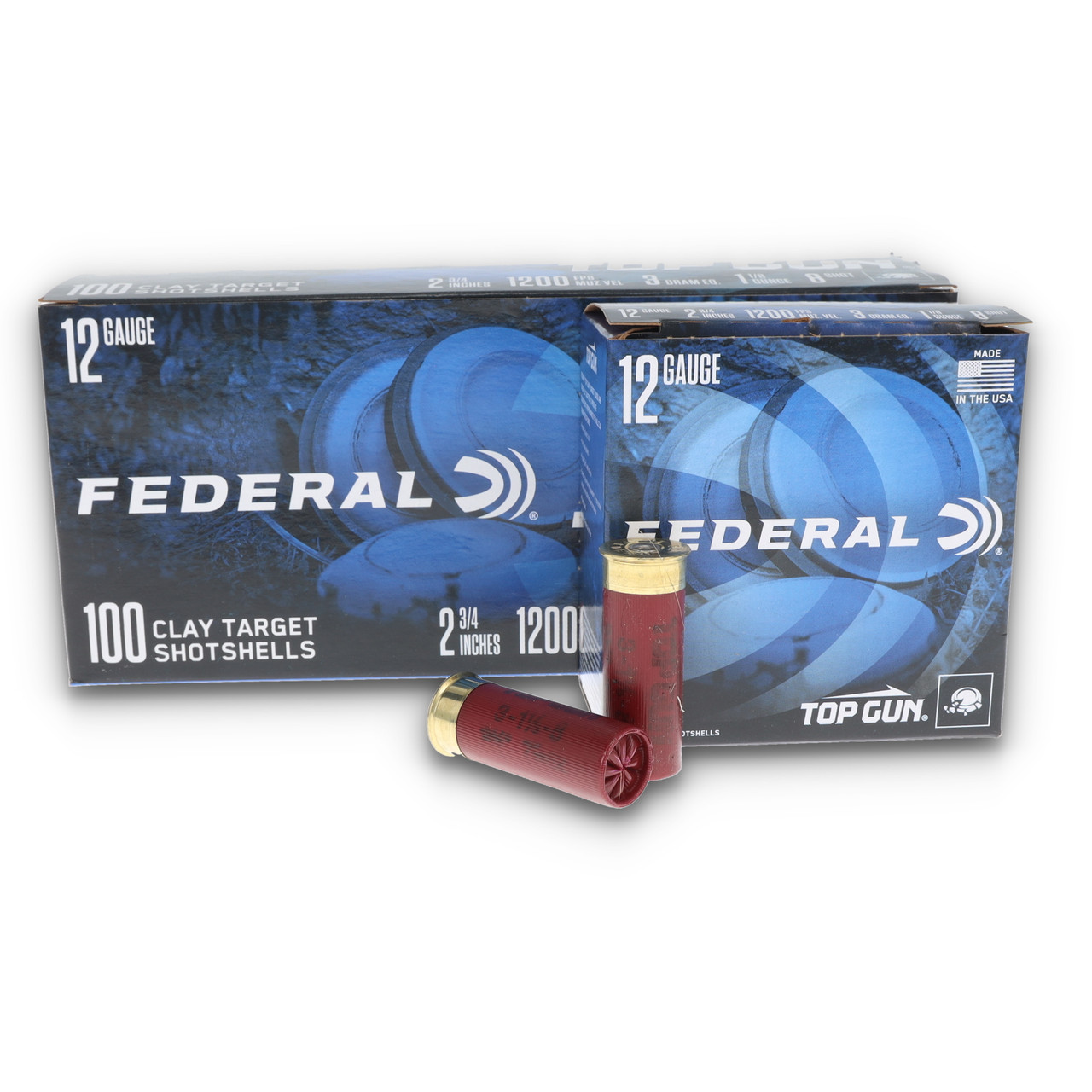 FEDERAL 12GA 2 3/4" 1 1/8OZ 3DR 8 100CT