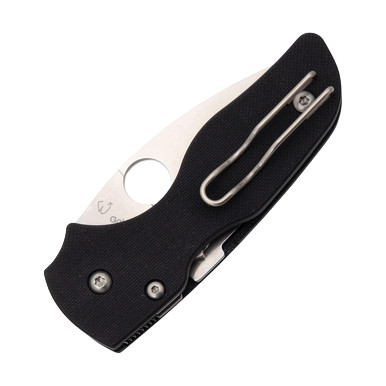 Spyderco Lil Native Folding Knife Plain Edge G-10 Black SPC230GP