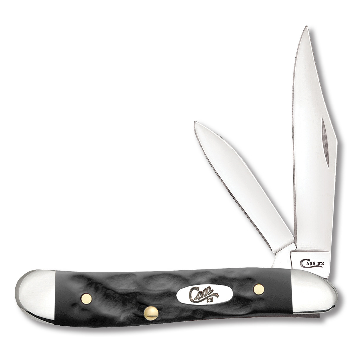 PEANUT&CO レザーケース Case XX Peanut Folding Knife Rough Black Synthetic