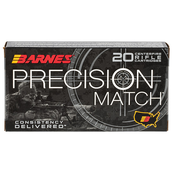Barnes Bullets Precision Match 260 Remington Rifle Ammunition 20 Rounds Brass Centerfire 140 Grain OTM BT